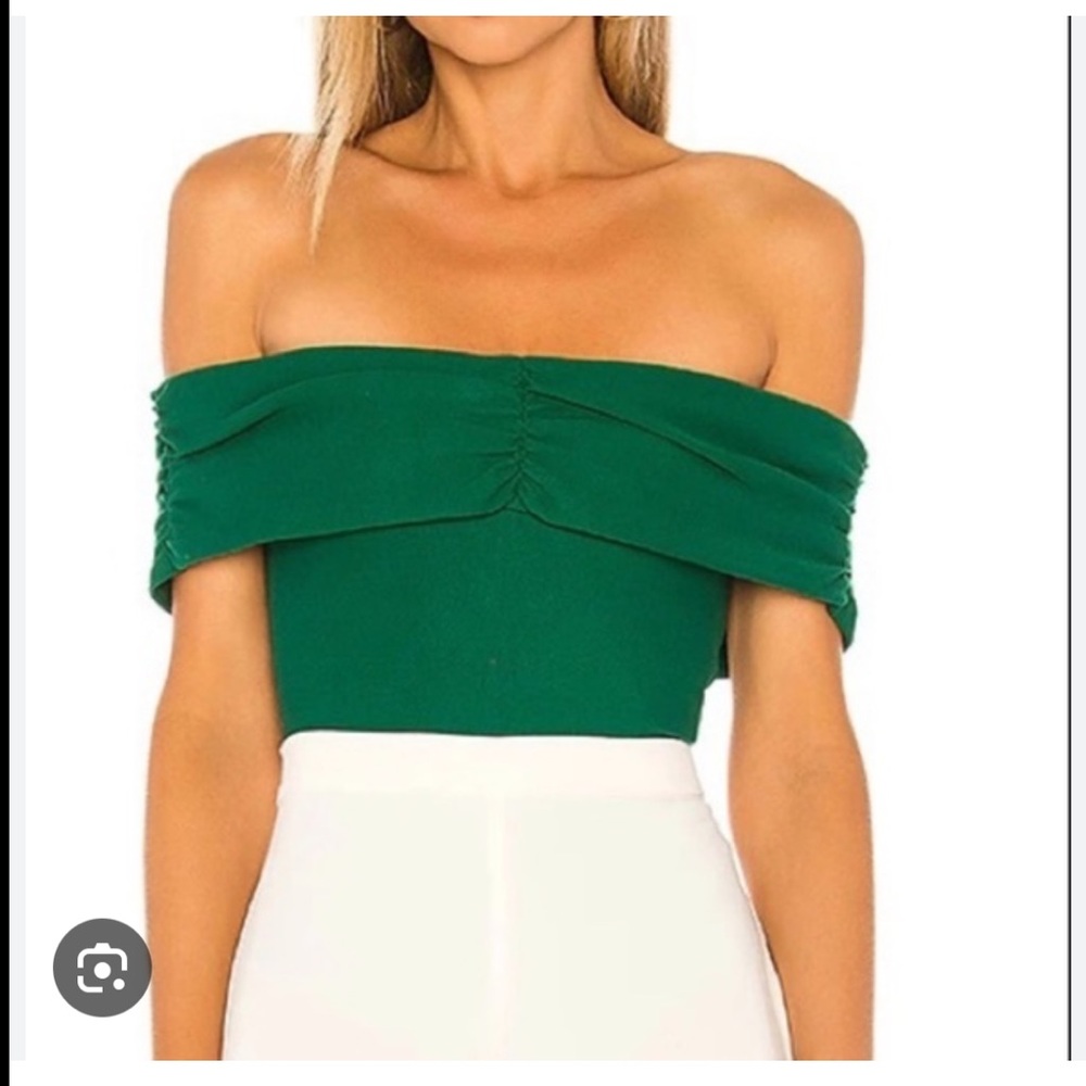 NWT Lovers &Friends |tops|Lovers Friends Gellar bodysuit in Forest Green Size XS